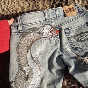 Dragon Jeans. Size 26. Low Rise, Flare.